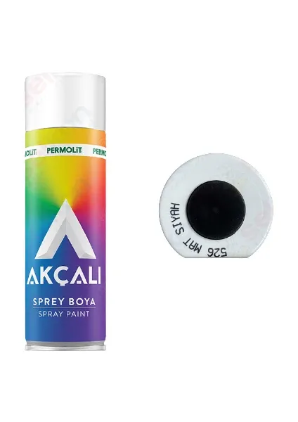 AKÇALI 526 MAT SİYAH SPREY BOYA 400ML