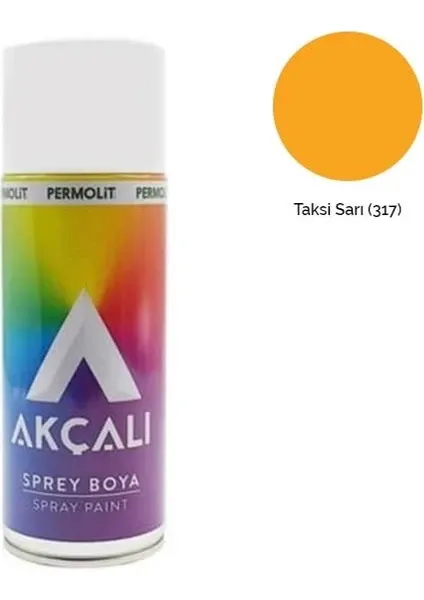 AKÇALI 317 TAKSİ SARISI SPREY BOYA 400ML