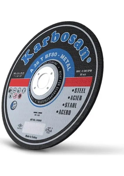 KARBOSAN 180X3 NK KESME TAŞI 25 Lİ